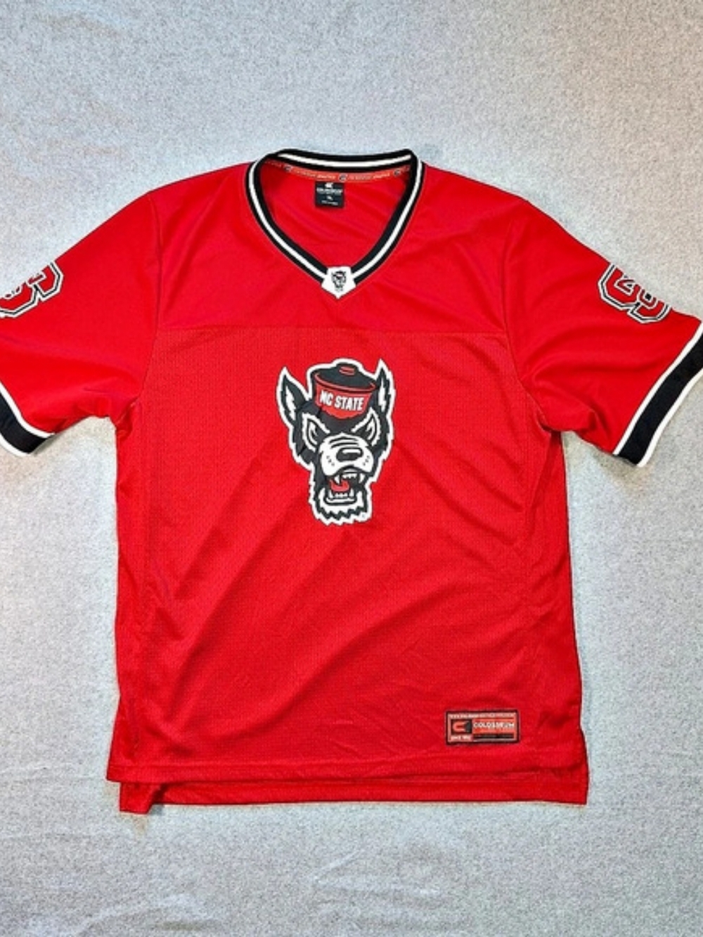 Colosseum NC State Wolfpack jersey Red & Black XL Like New